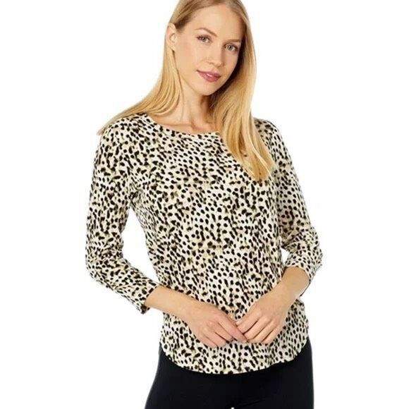 NWT Tommy Bahama Ashby Isles Lagoon Leopard Top size XS - Picture 4 of 8
